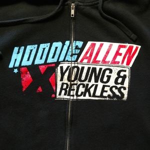 Young and Reckless/ Hoodie Allen Collab Sweatshirt